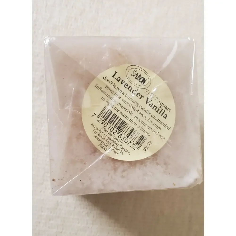 Sabon Square Candle Lavender‎ Vanilla